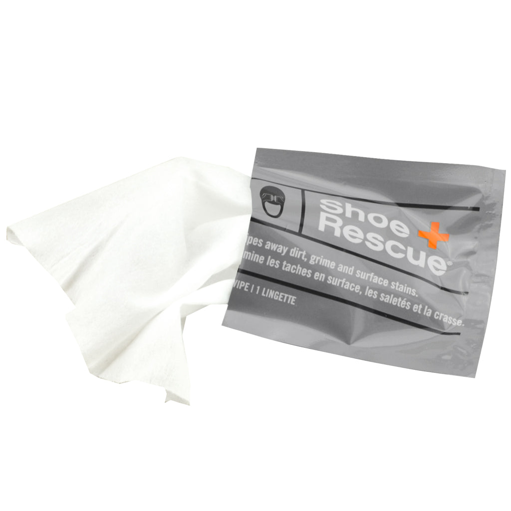 ShoeRescue All-Natural Shoe Cleaning Wipes - Box of 10 Individually Wrapped Wipes