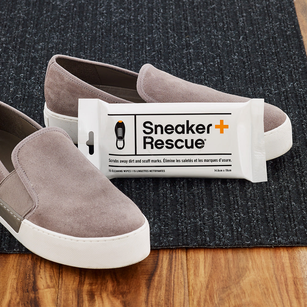 SneakerRescue All-Natural Sneaker Cleaning Wipes - Resealable Pack of 15