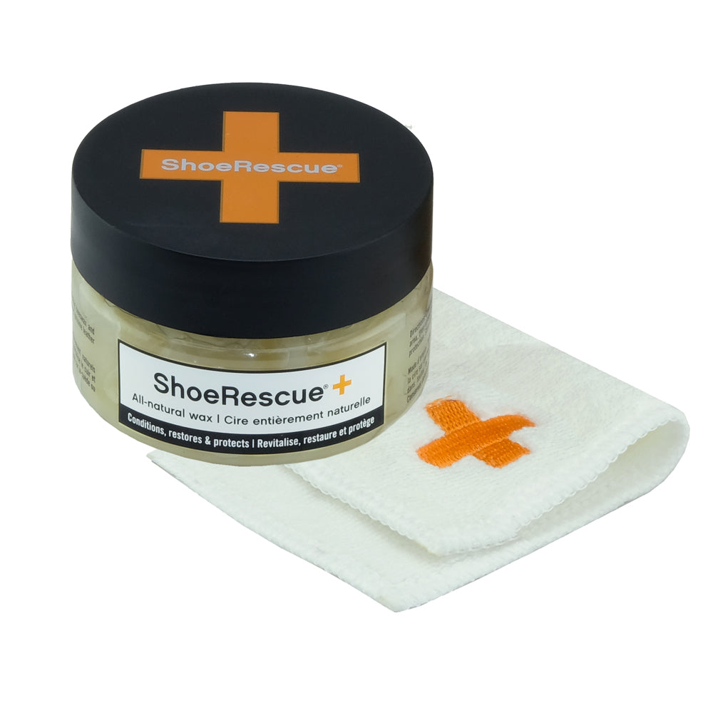 ShoeRescue All-Natural Shoe Wax with Cloth